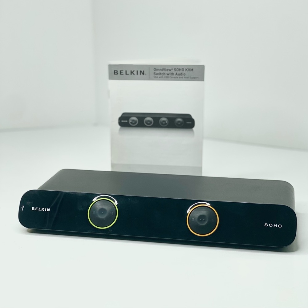 Belkin Soho F1DS102L VGA KVM Switch- share a monitor, keyboard, and mouse